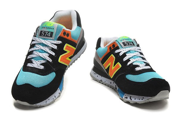Миниатюра: New Balance 574 черные с синим