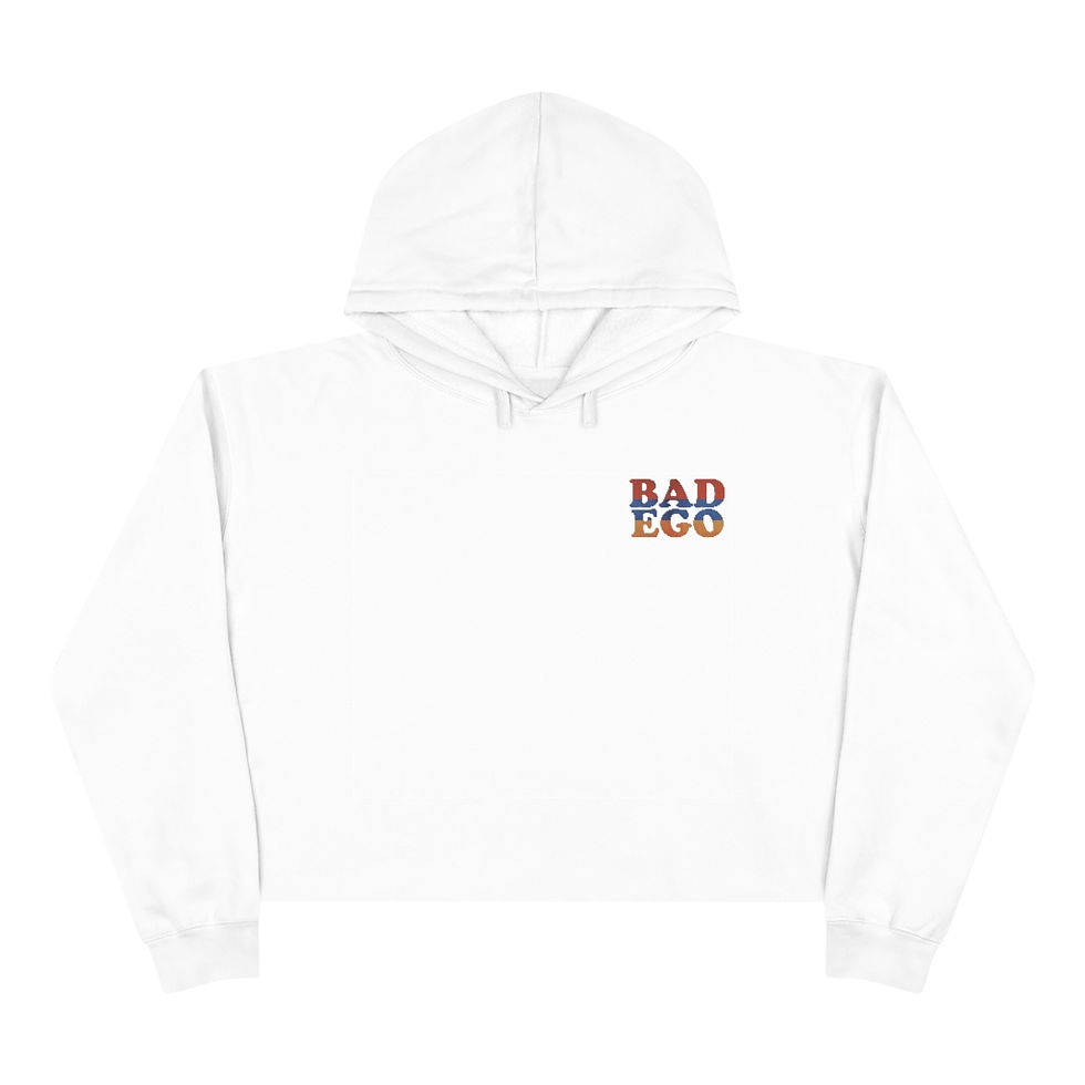 Thumbnail: Band Name Stacked Droshak Crop Hoodie