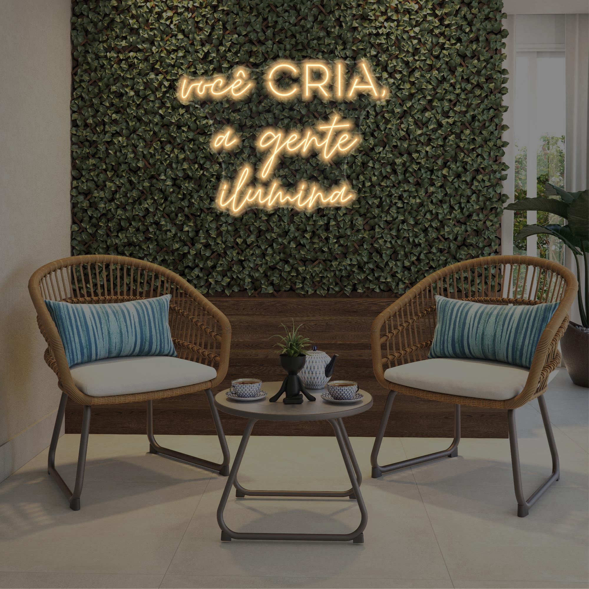 Você cria a gente ilumina - 100 cm