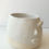Thumbnail: white handmade ceramic mug plant pot side view right