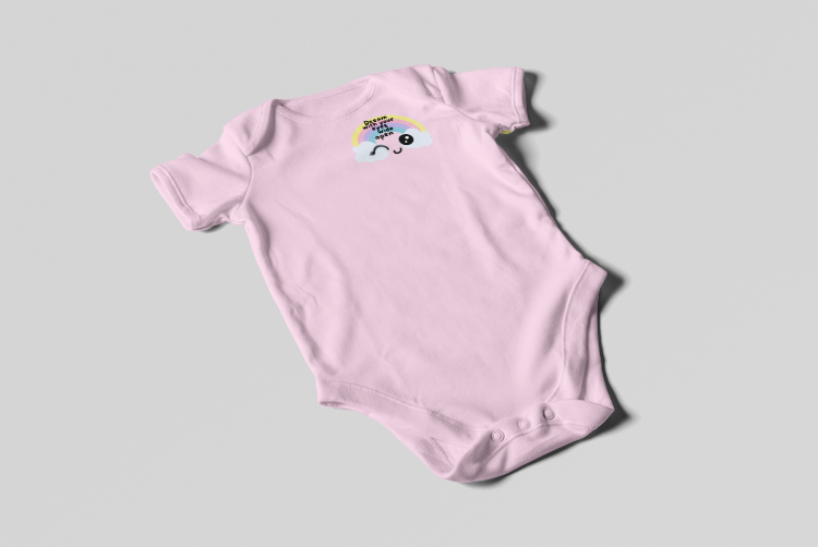 Thumbnail: Dream with your eyes Onesie Pink