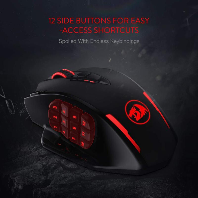 Thumbnail: Redragon M913 Gaming 16000 DPI Wired 2.4Ghz Wireless RGB Optical Gamer Mice 16 P