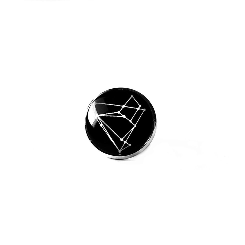 Thumbnail: Pin Badge: Empathy Test Constellation Glass Cabochon