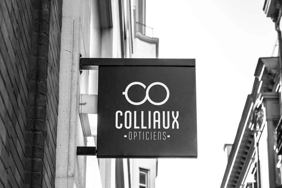 Colliaux Opticiens.
Lunetterie sur Rennes. 
Création du logo et de l'identité visuelle. 