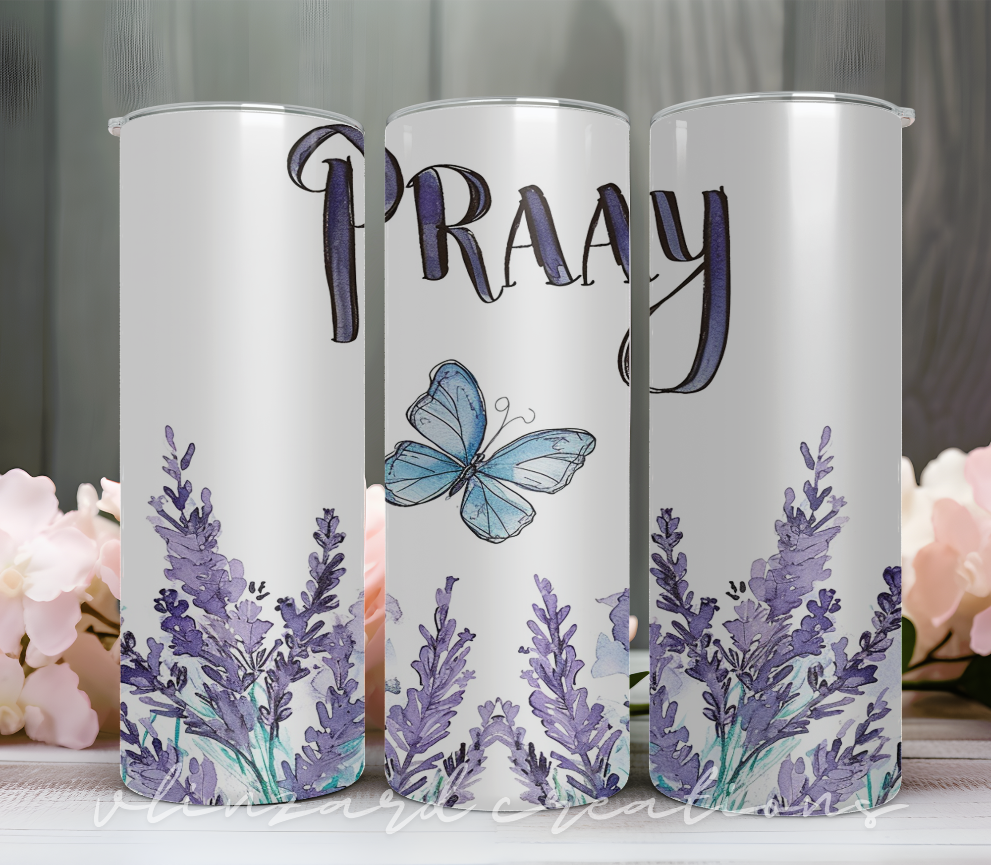 Pray Lavender tumbler 