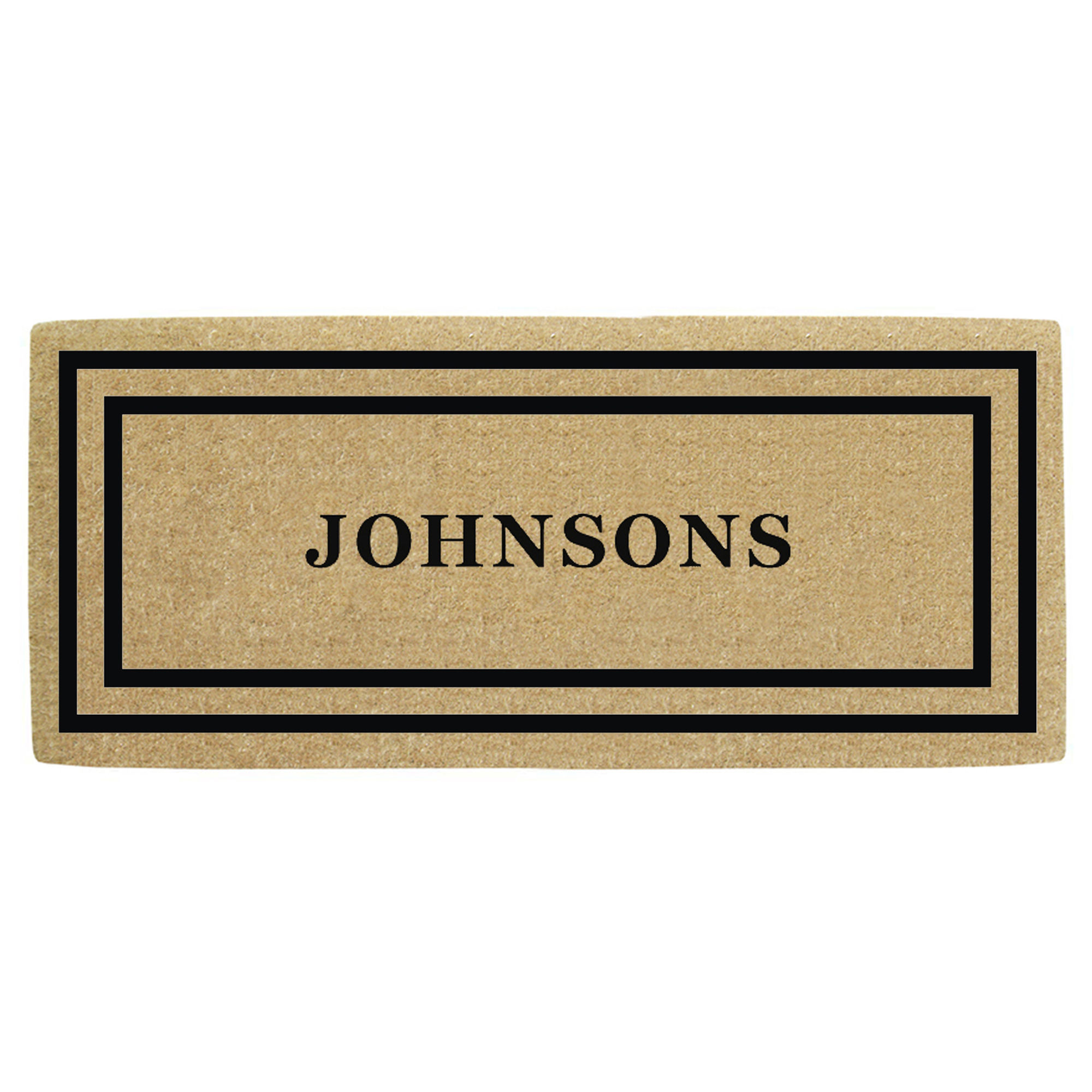 HDCM Thin Double Picture Frame, Personalized - Black 24" x 57" - $81.10