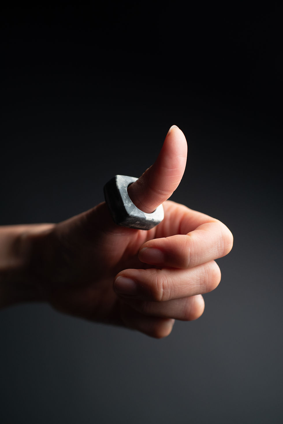 Thumbnail: Chunky Square Ring - M/L