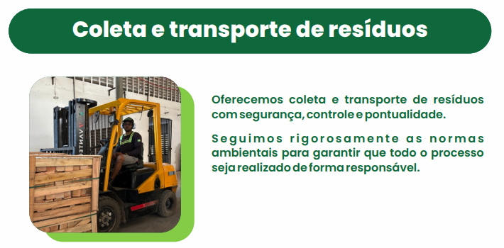 Coleta e transporte de resíduos