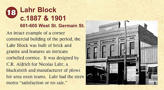 A newspaper clip describing the building