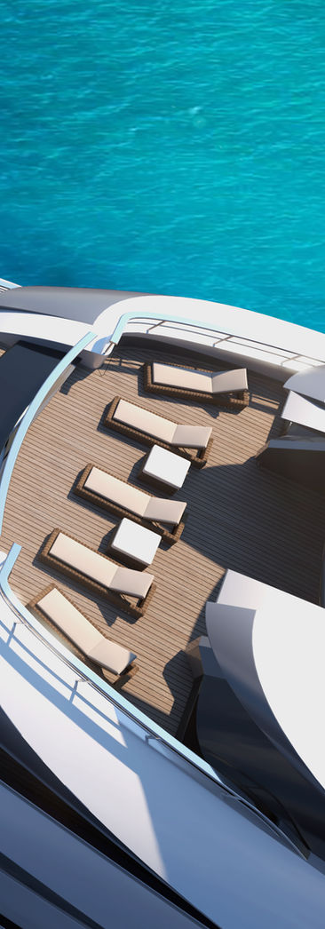 90m Superyacht Le Mans M51 Concepts Yacht design. Anthony Glasson 3D design 