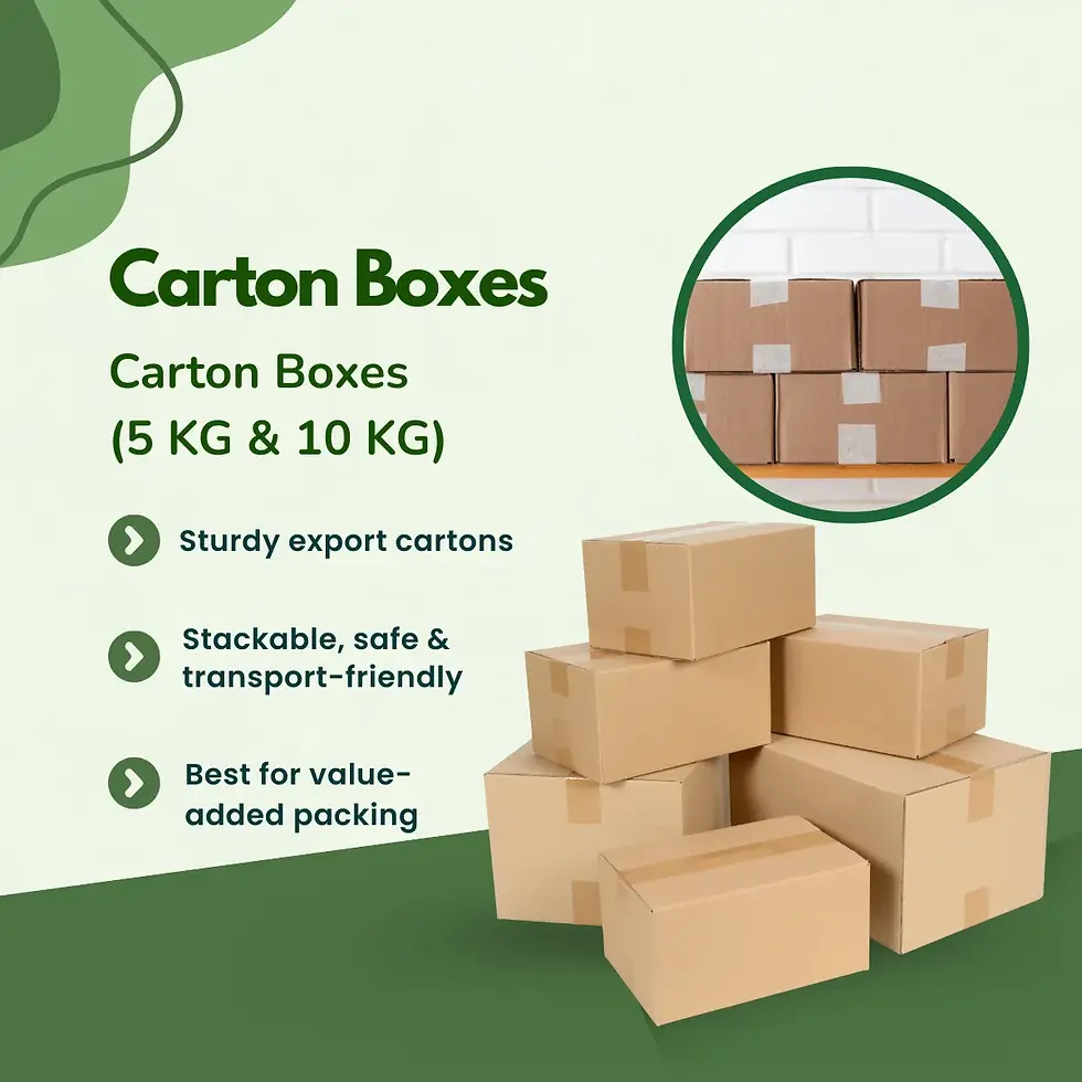 Carton Boxes  in Spice Packaging - Suman Exports