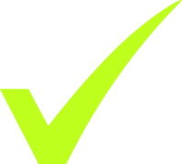 Green V checkmark