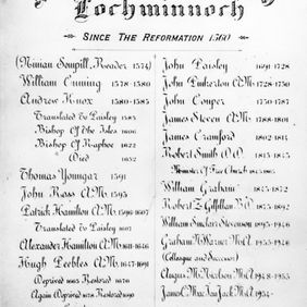 Ministers of Lochwinnoch churches