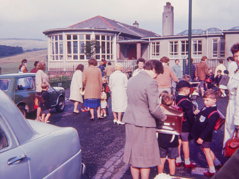 Lochwinnoch Wee School first day in Primary 1