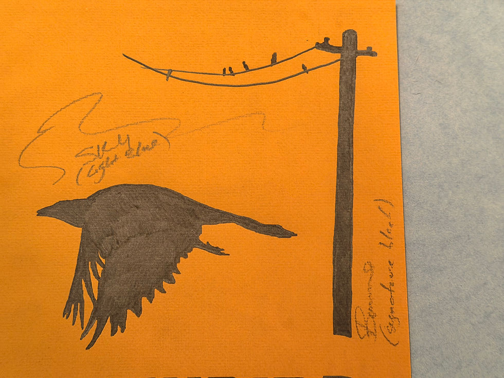 Thumbnail: Stevie Ray Vaughan Dual Lot – Handwritten Lyrics Manuscript & Original “Blackbir