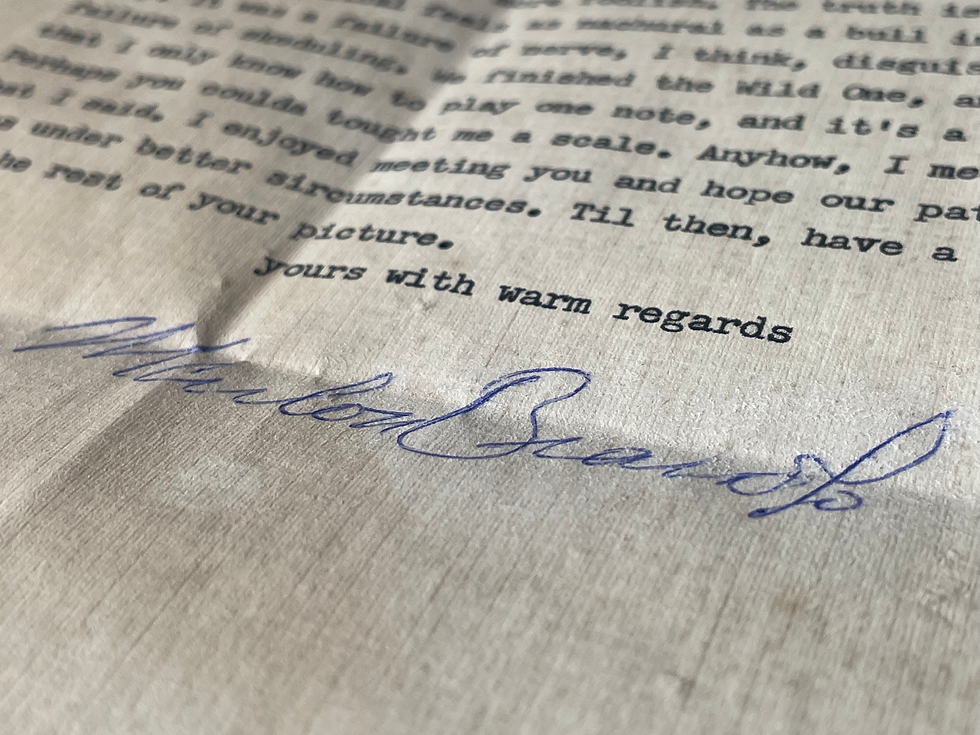 Thumbnail: Marlon Brando Signed Letter 1953 Autograph Typewritten Envelope Americana