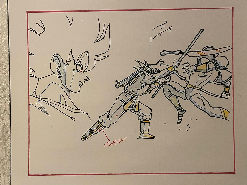 Thumbnail: Dragon Ball Z Original Scroll Art Toei Animation Akira Toriyama