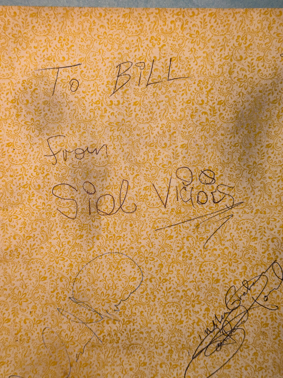 Thumbnail: 1978 Sex Pistols Final Show — Sid Vicious Signed Winterland Promo Sheet Punk