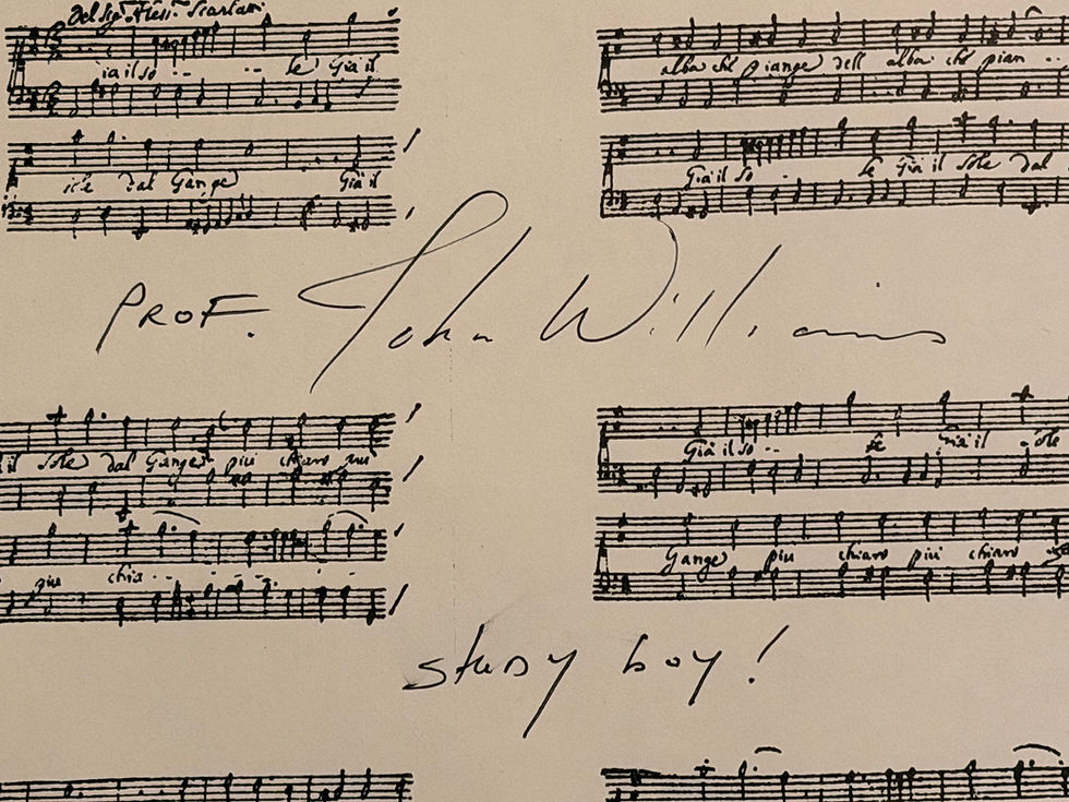 Thumbnail: John Williams Signed Juilliard Sheet Music with Annotated Musical Autograph