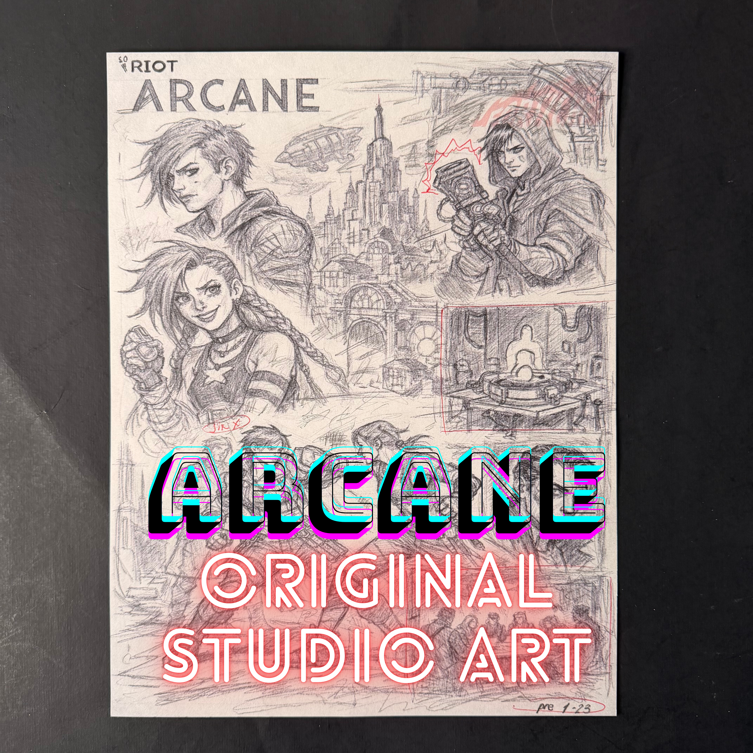 ARCANE: LEAGUE OF LEGENEDS Production Artwork (Fortiche Production / Riot Games)