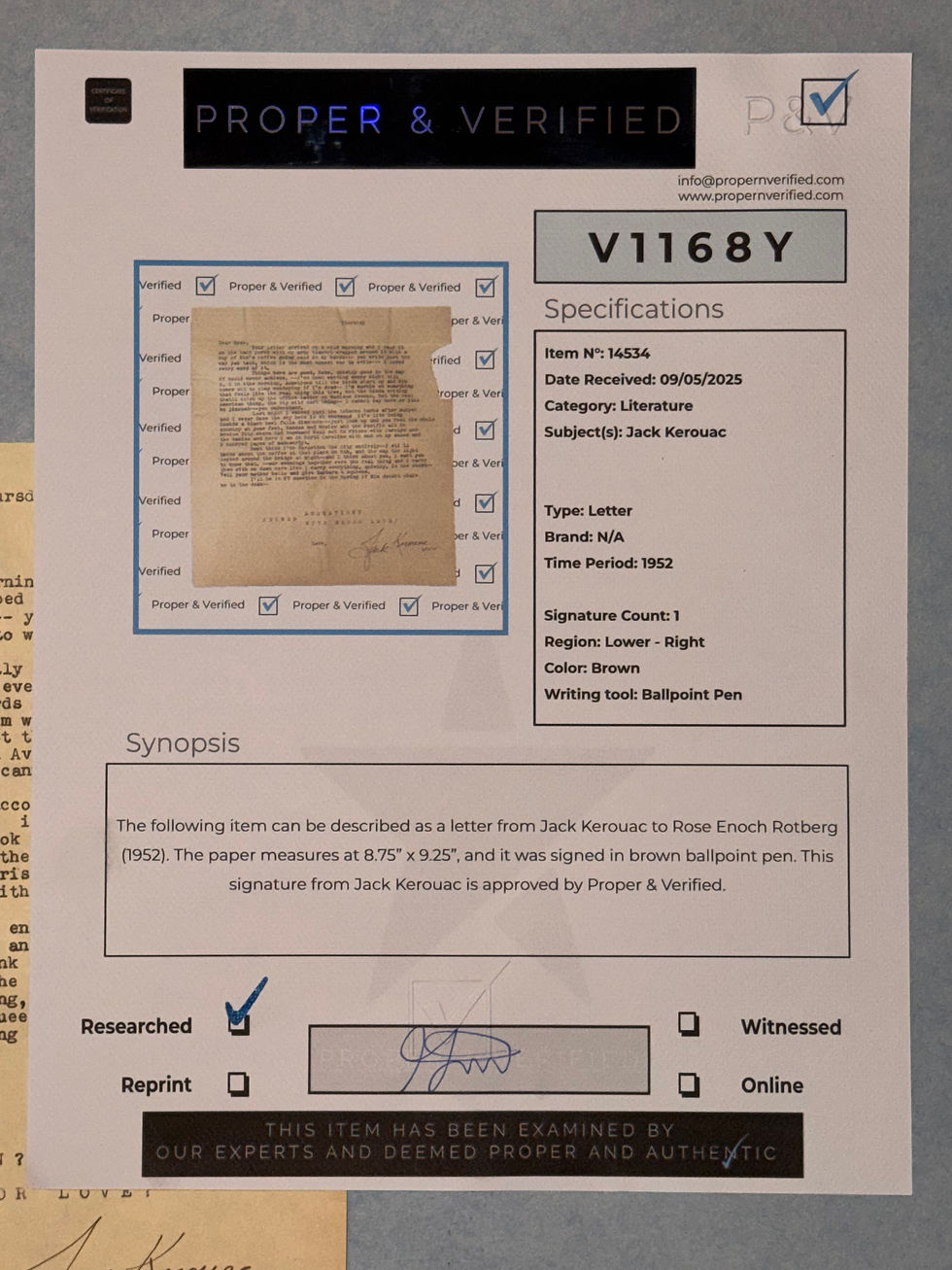 Thumbnail: Keith Moon Hand-Signed "The Who" Poster Cutout — Stamped 1968 England Autograph