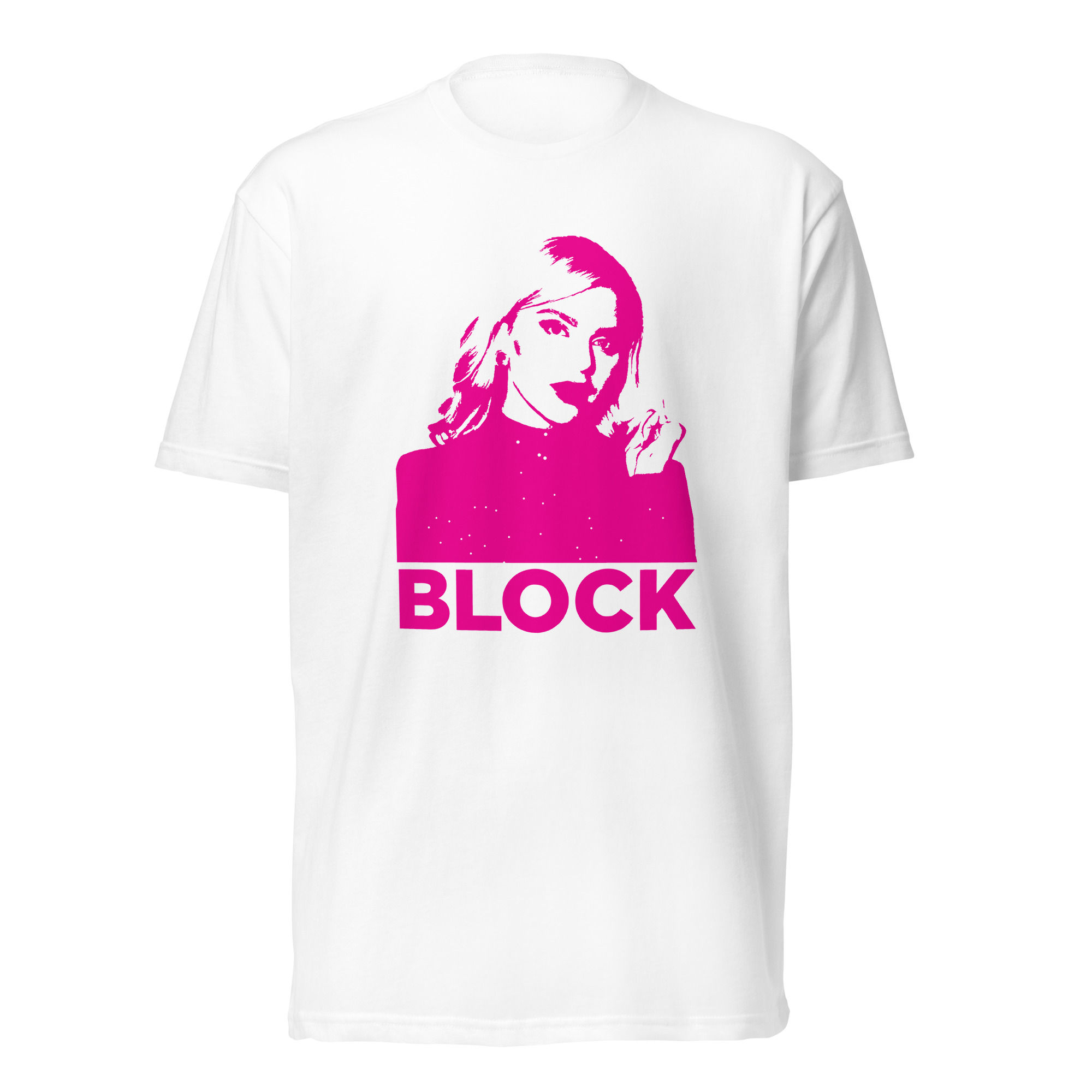 "BLOCK" unisex Fitted T-Shirt - Next Level 6210 (black and white)