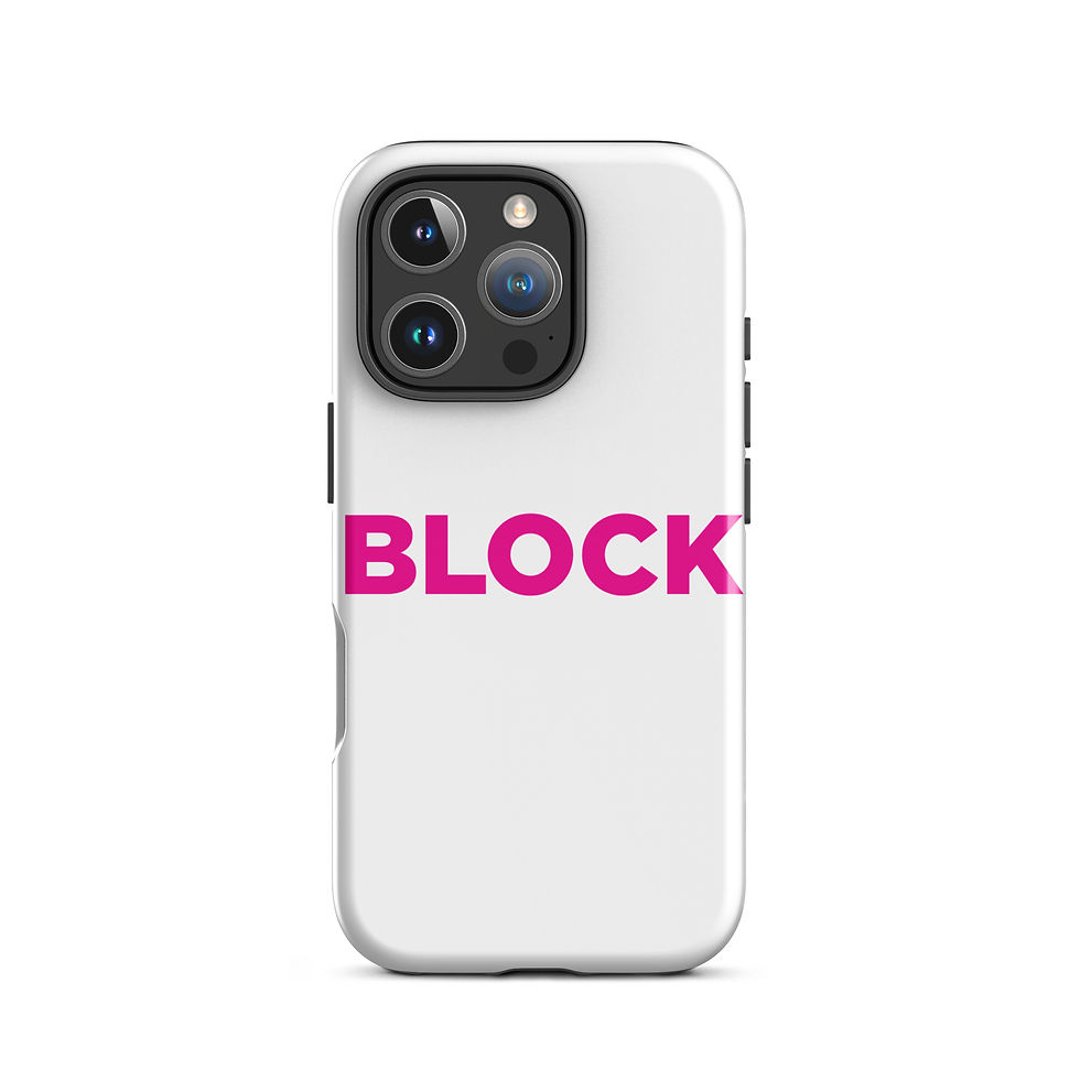 Thumbnail: "BLOCK" Tough Case for iPhone