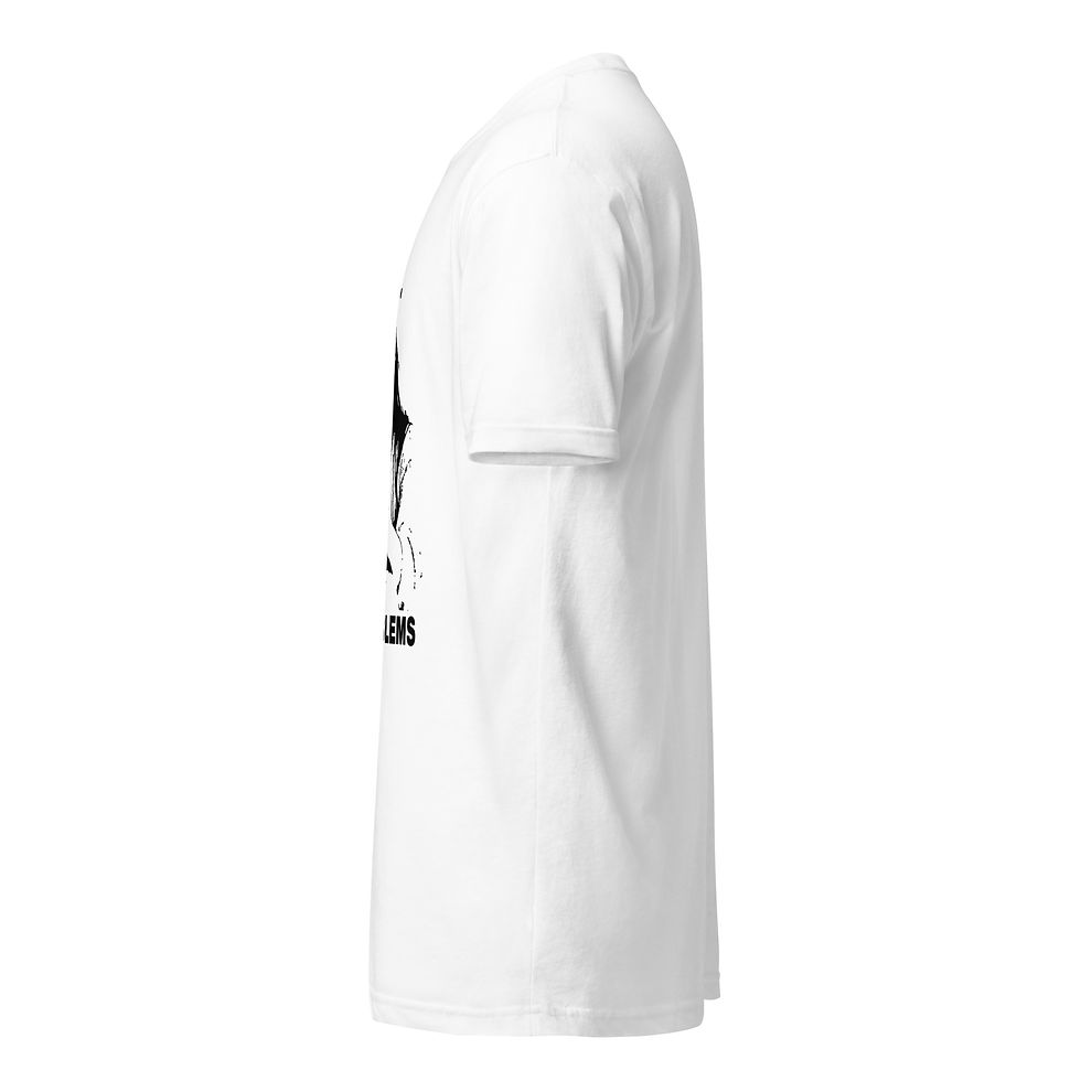 Thumbnail: "BIG PROBLEMS" unisex Fitted T-Shirt - Next Level 6210 (white)