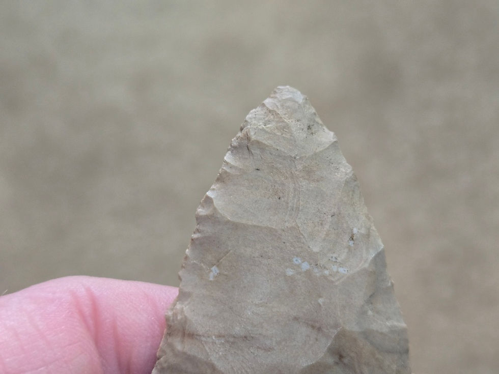 Thumbnail: SALE --- #1680 - 5.06" Archaic Knife - Dickey COA