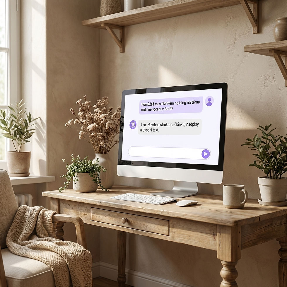 Ukázka komunikace s ChatGPT v češtině – psaní blogového článku s pomocí AI