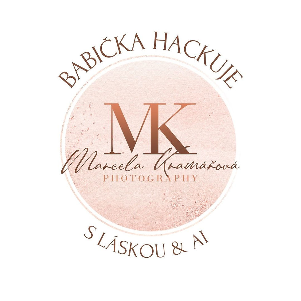 Logo Babička Hackuje – Marcela Kramářová, profesionální fotografka Brno