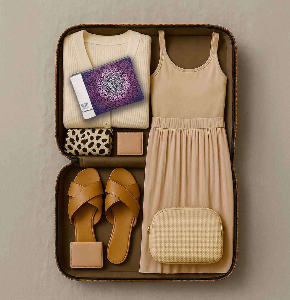 Miniature : Pochette voyage velours « Al Alhambra » violet