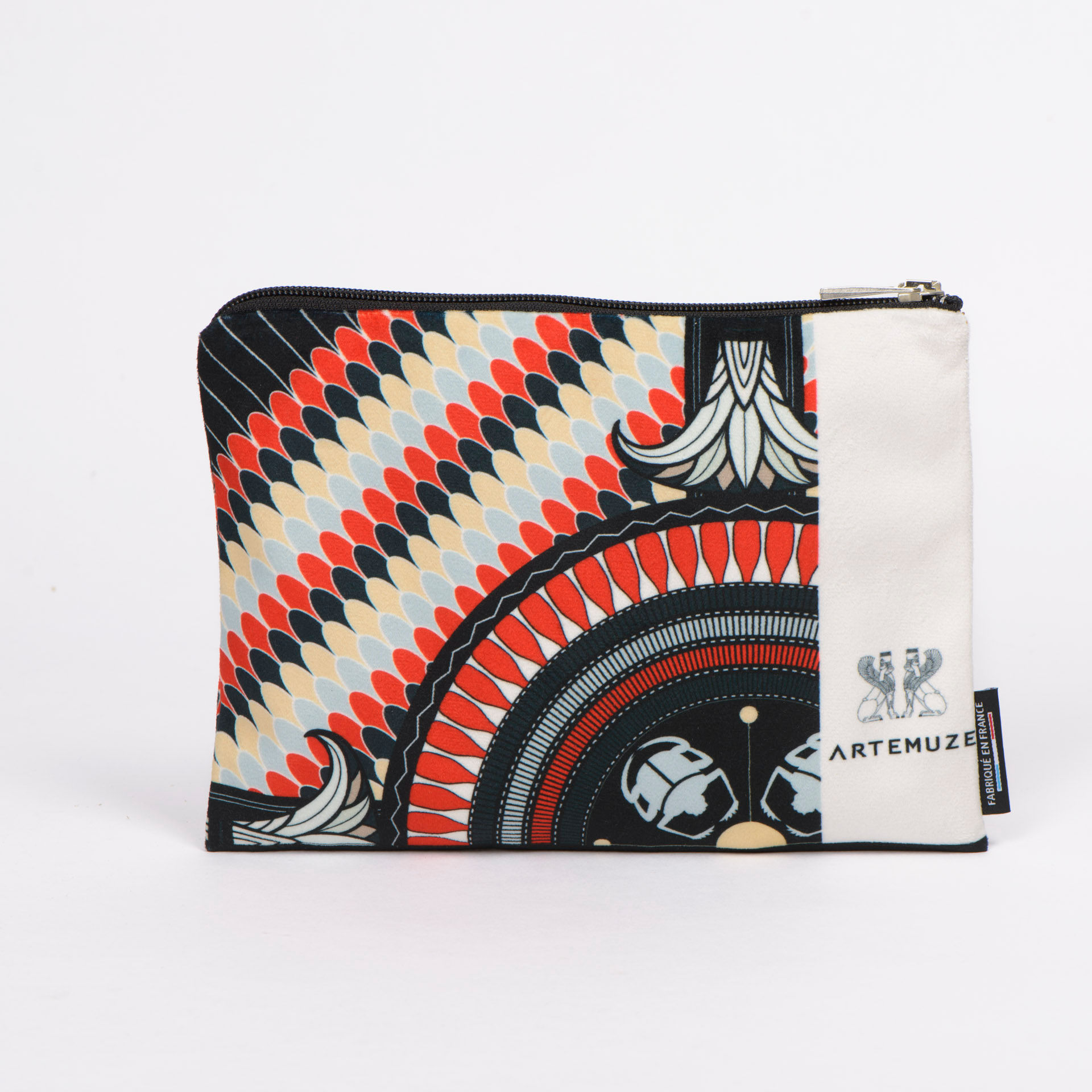 recto Pochette velours Mekutra rouge