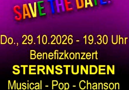 STERNSTUNDEN - Benefizkonzert  zugunsten der Queeren Nothilfe Uganda