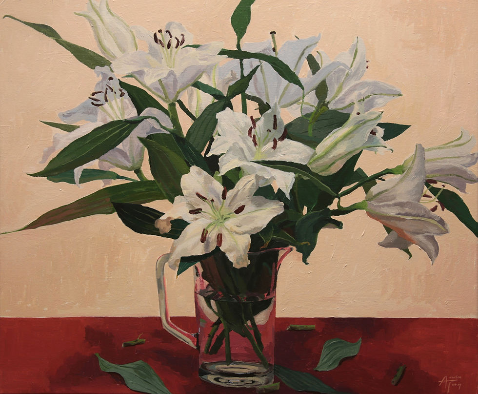 Lilies part ii, original painting