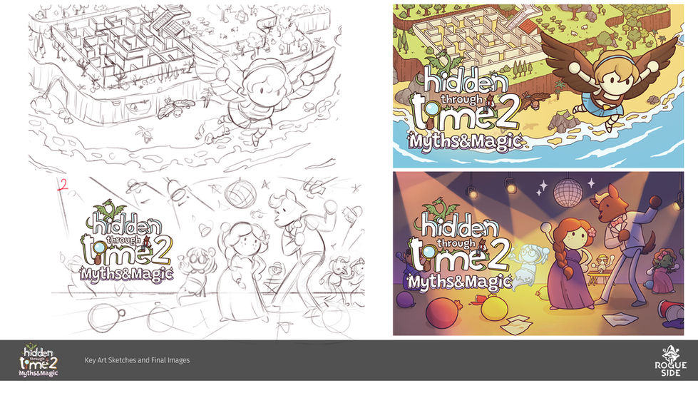 Hidden Through Time 2: Myths and Magic Key Art Creation