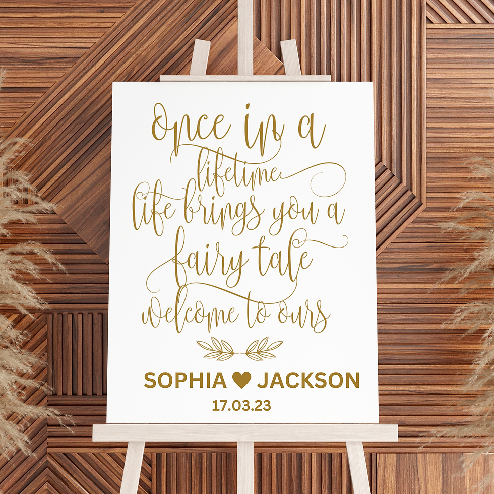 Custom Designed Wedding Vinyl Decal- Personalised with your Deta