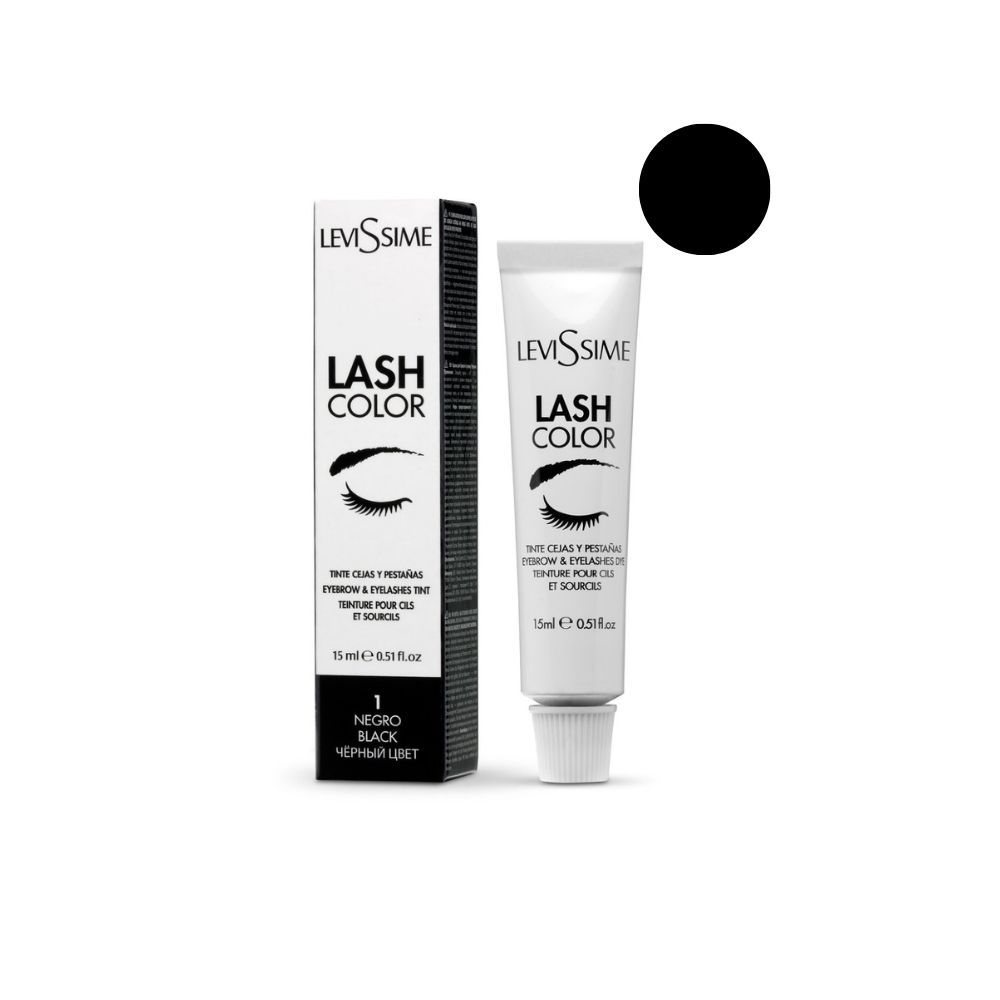 Краска для бровей и ресниц Черный 1, LeviSsime 15 мл