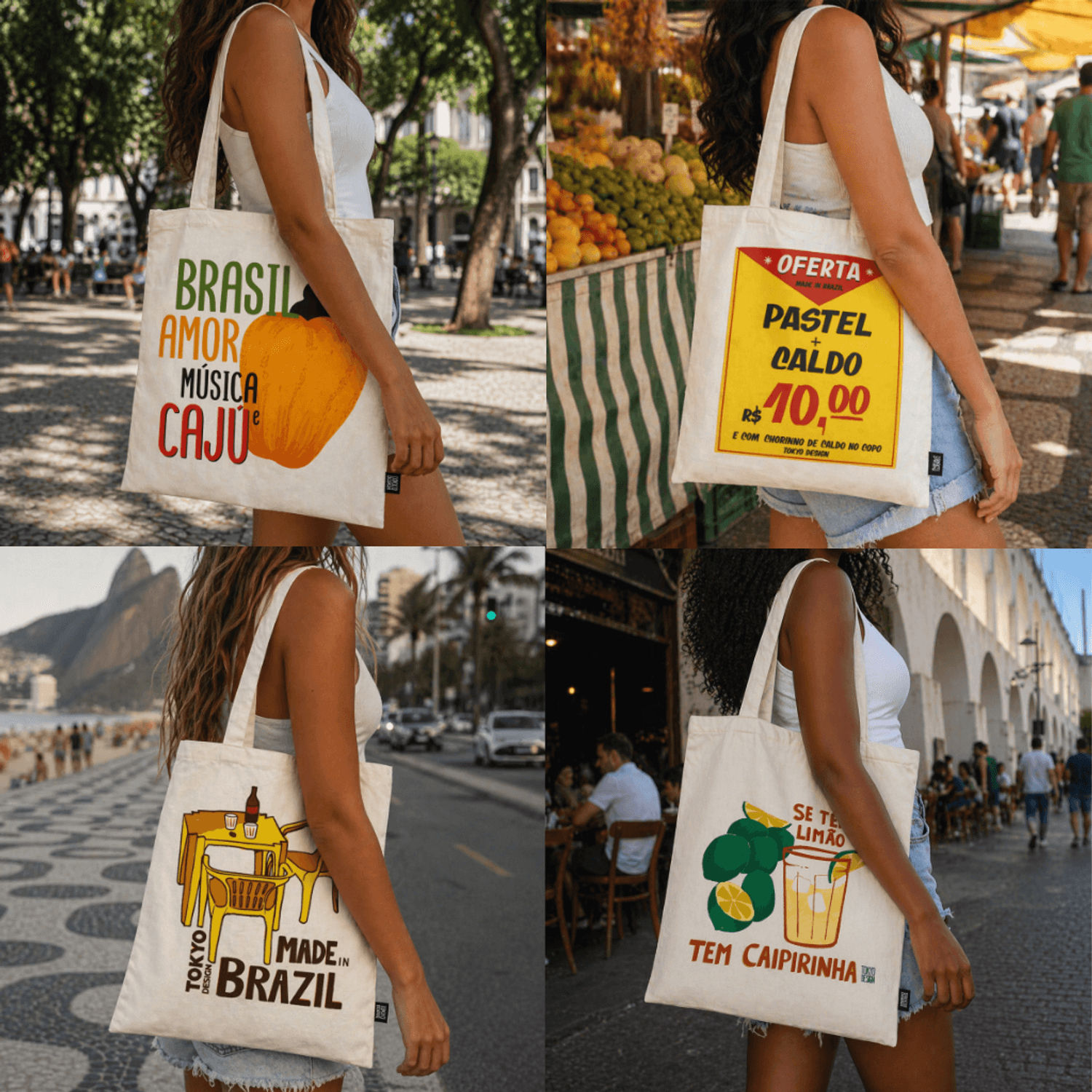 Ecobag Brasilidades 38x35cm - TOKYO DESIGN - UND