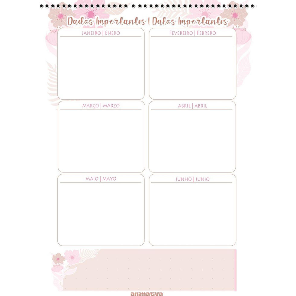 Miniatura: Caderneta Espiral Capa Dura Mulher 80 fls. - Animativa