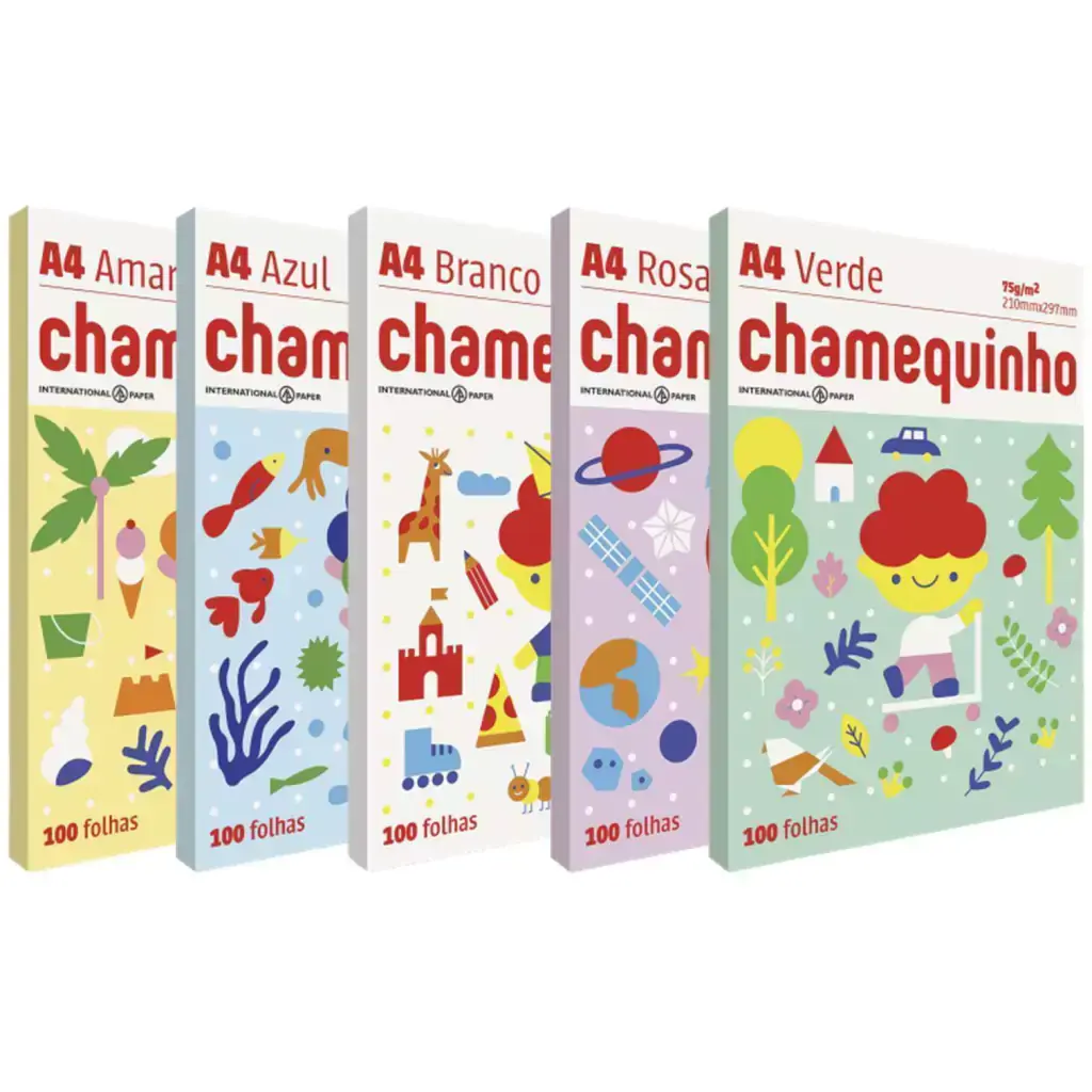 Papel A4 chamequinho 500 folhas