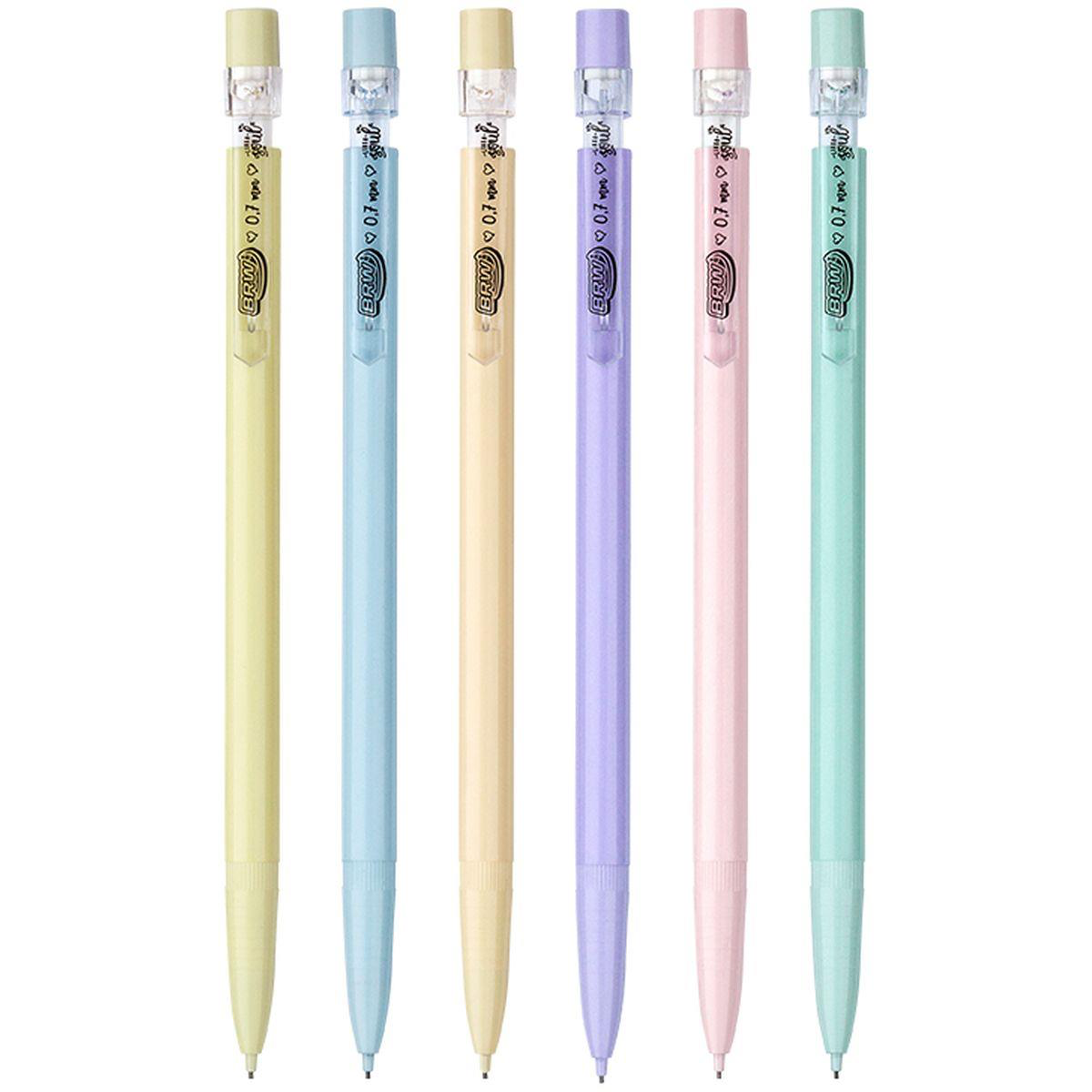 Lapiseira 0.7mm Plástica Clip Transparente Pastel - Brw