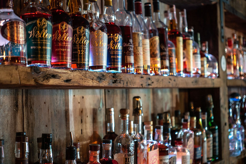 Just some of our bourbon offerings