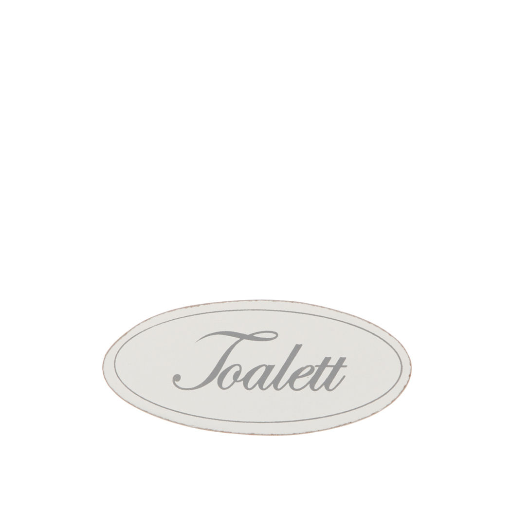 Träskylt "Toalett"