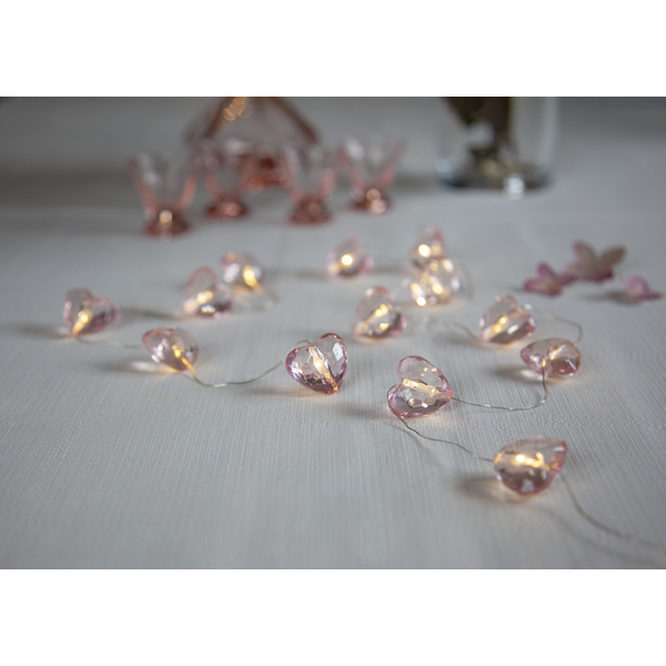 Miniatyrbild: Ljusslinga Valentine Hjärtan