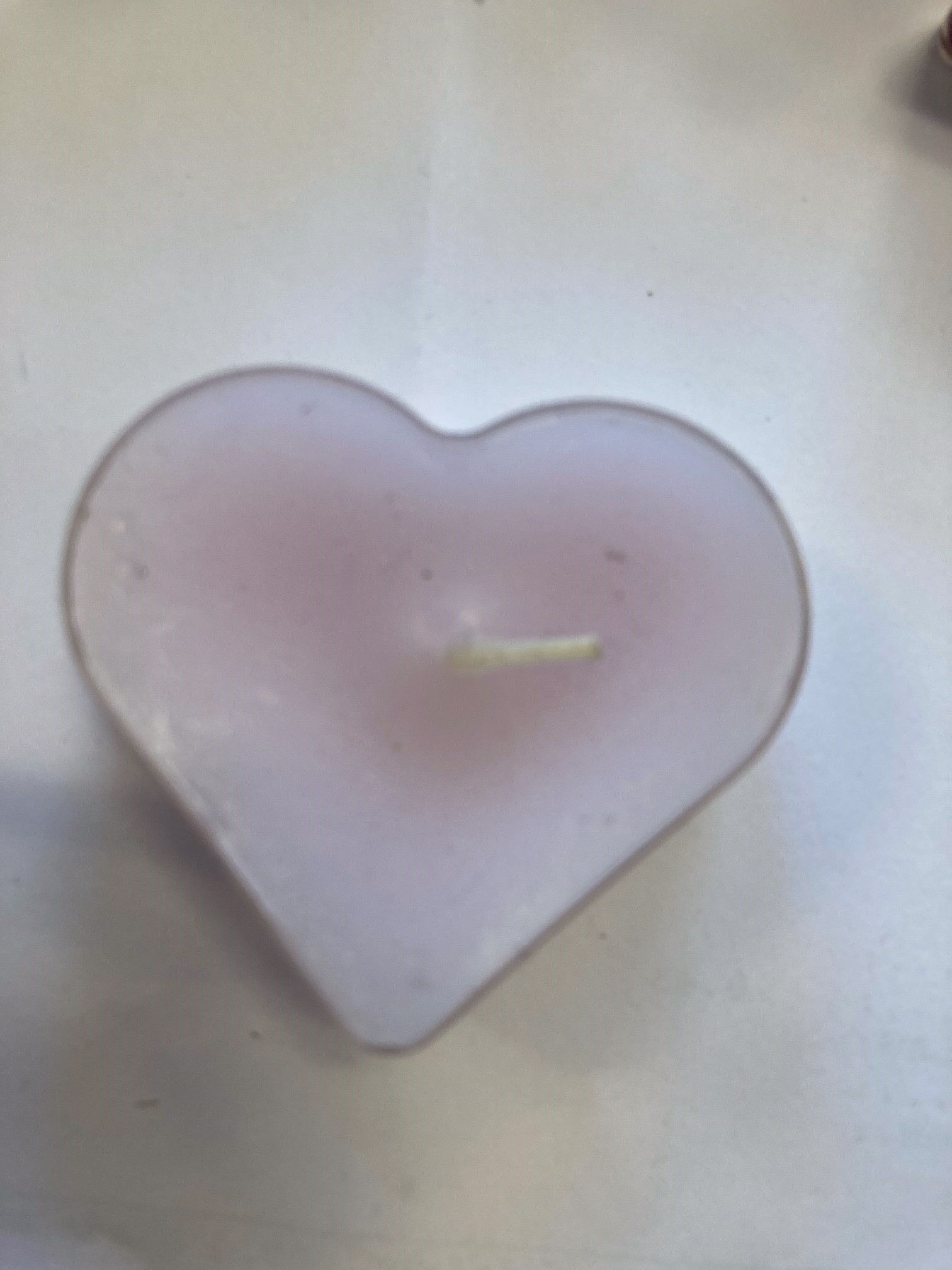 10-pack Värmeljus hjärta Lavendel