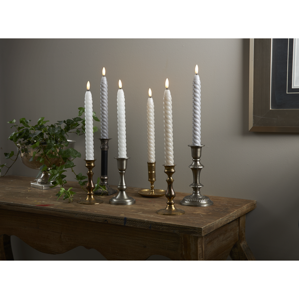 Miniatyrbild: LED Antikljus 2-pack Grå