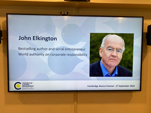 John Elkington's latest viewpoints on ESG