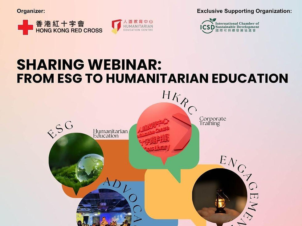 On 24 June 2026,  ICSD acted as the Exclusive Supporting Organisation to co-host a recruitment webinar with Hong Kong Red Cross for our members to apply for Training Facilitators...