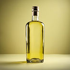 bottle of alcohol, pale yellow background .jpg